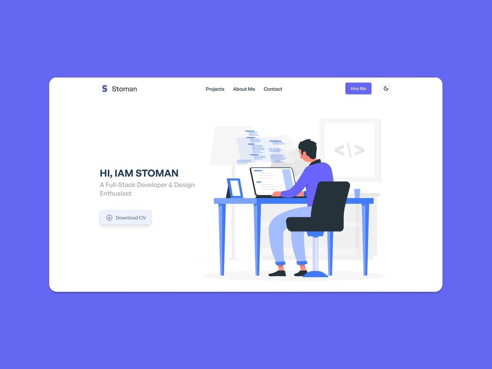 template gradtuit portfolio vuejs tailwindcss